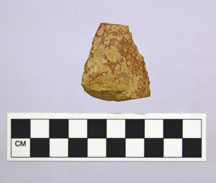 Chalcedony stone scraper discovered at Piney Grove
