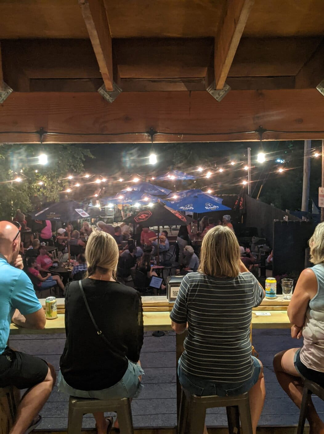 Live show at a pub with guests enjoying nightlife and evening entertainment in Lanesboro, Minnesota